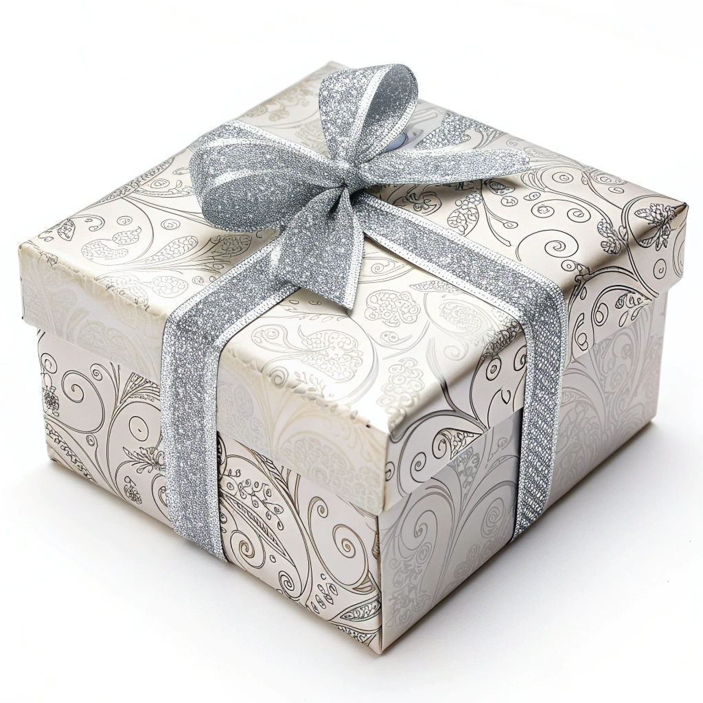 Elegant gift wrapping studio workspace
