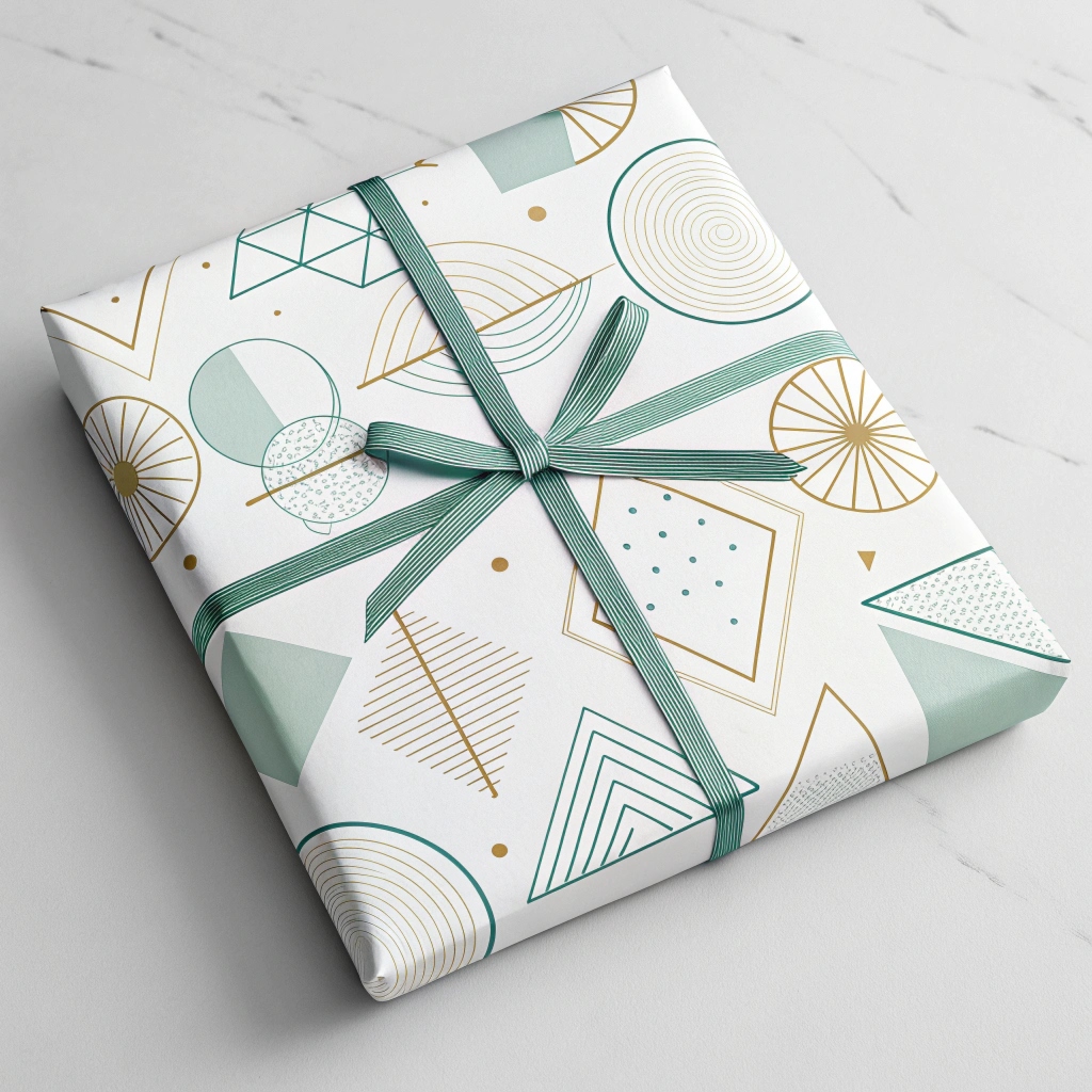 Elegant wrapped present